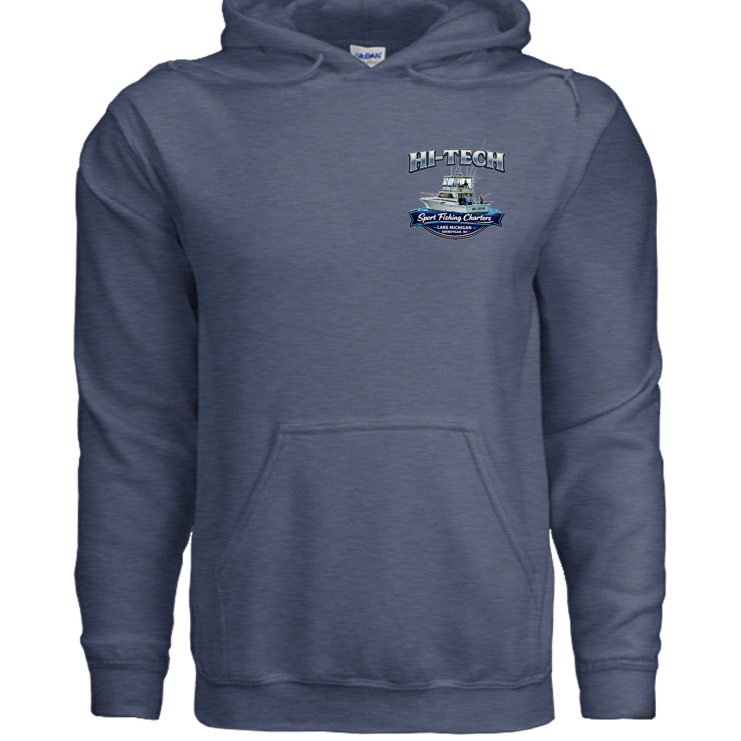 Heather Sport Dark Navy - G185 - FRONT