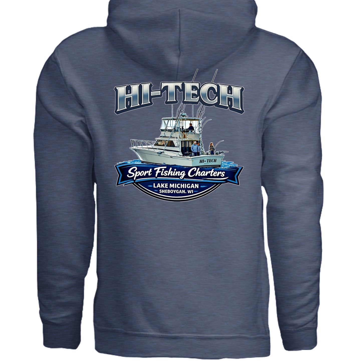 Heather Sport Dark Navy - G185 - BACK
