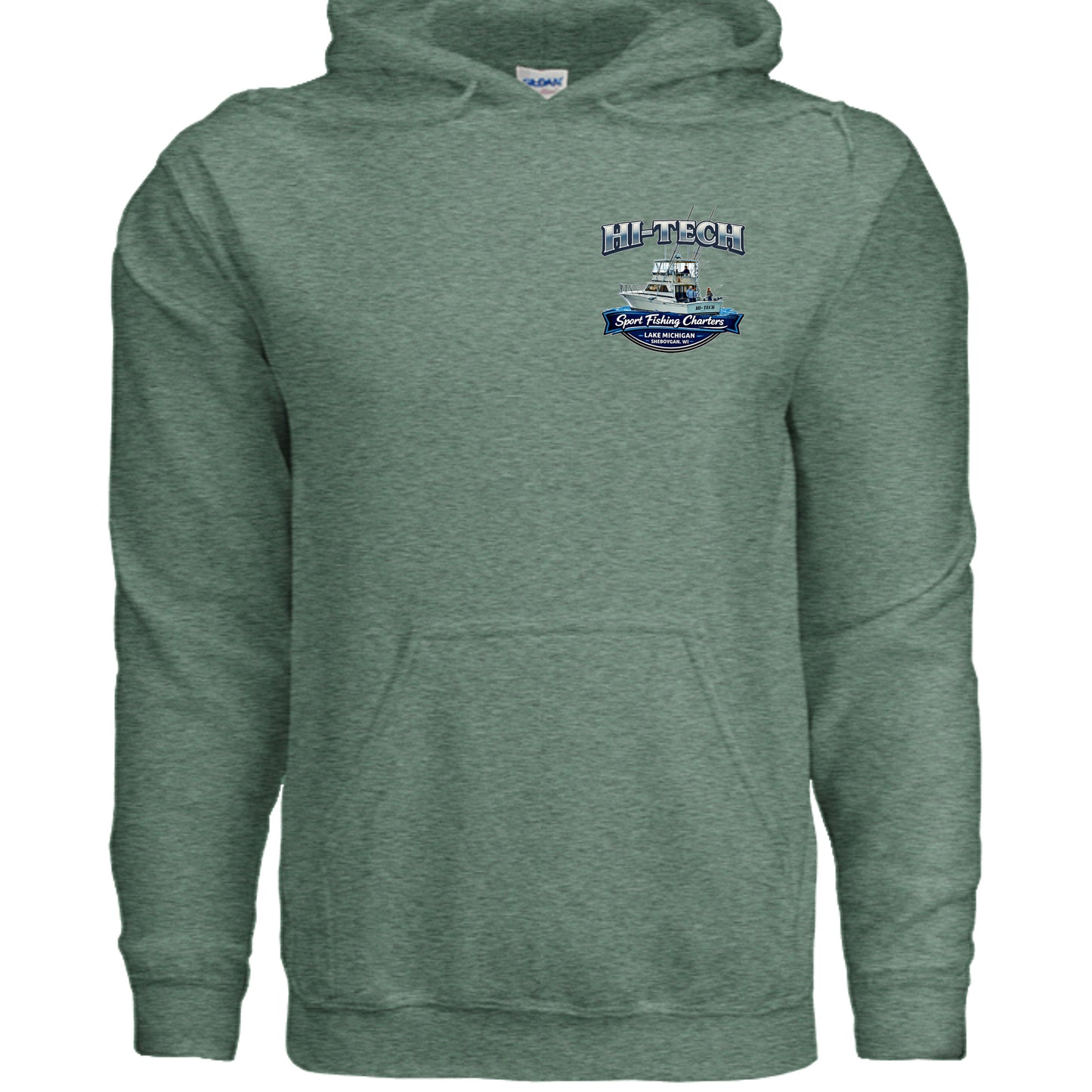 Heather Sport Dark Green - G185 - FRONT