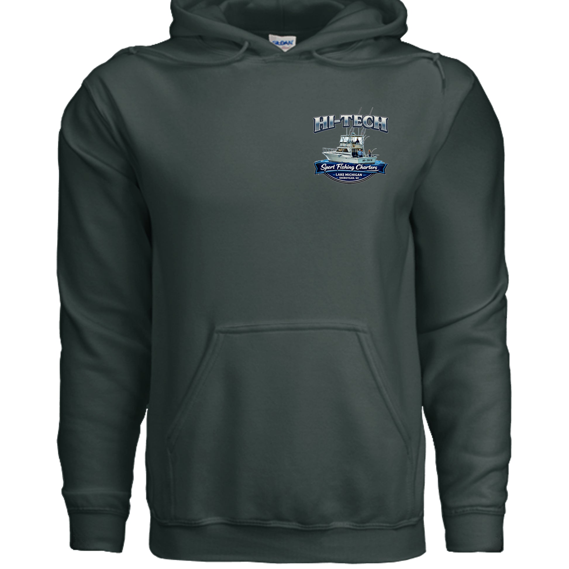 Fan Charcoal Heather - G185 - FRONT