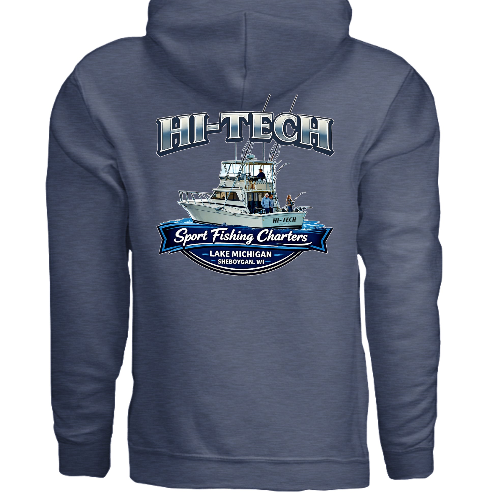 Heather Sport Dark Navy - G185 - BACK